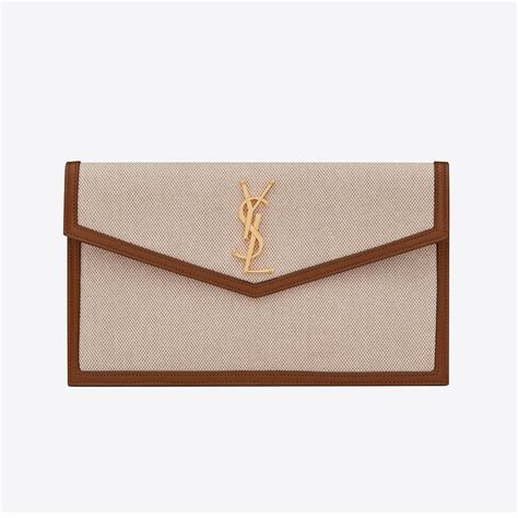 ysl uptown pouch tan|YSL vintage pouch.